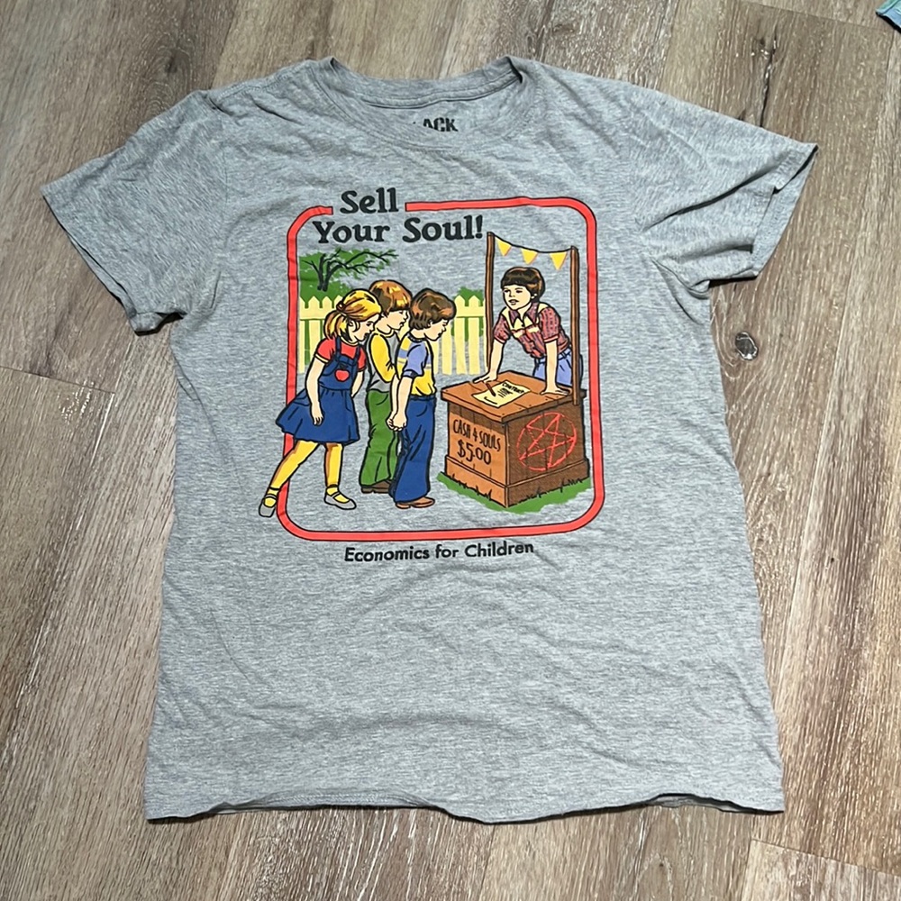 Steven Rhodes Grey Sell Your Soul T-Shirt Black Matter Small